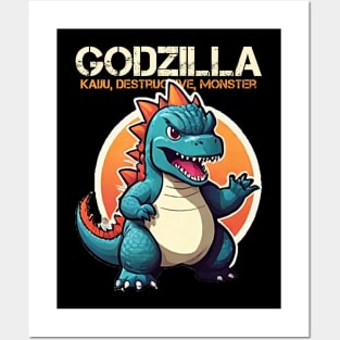 godzilla Kaiju Monster Destructive Posters and Art